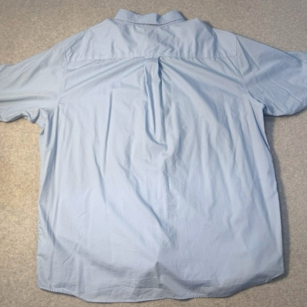 RedHead Light Blue Short Sleeve Button Up Shirt Men's Size 2XL 100% Cotton - Picture 5 of 7